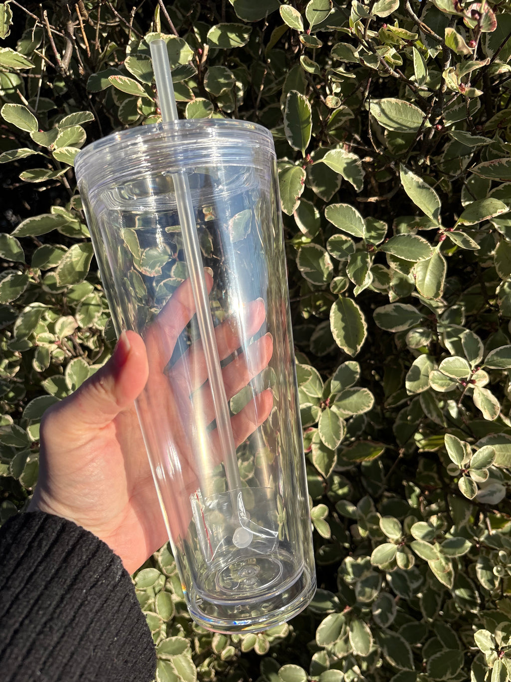24oz snowglobe tumbler