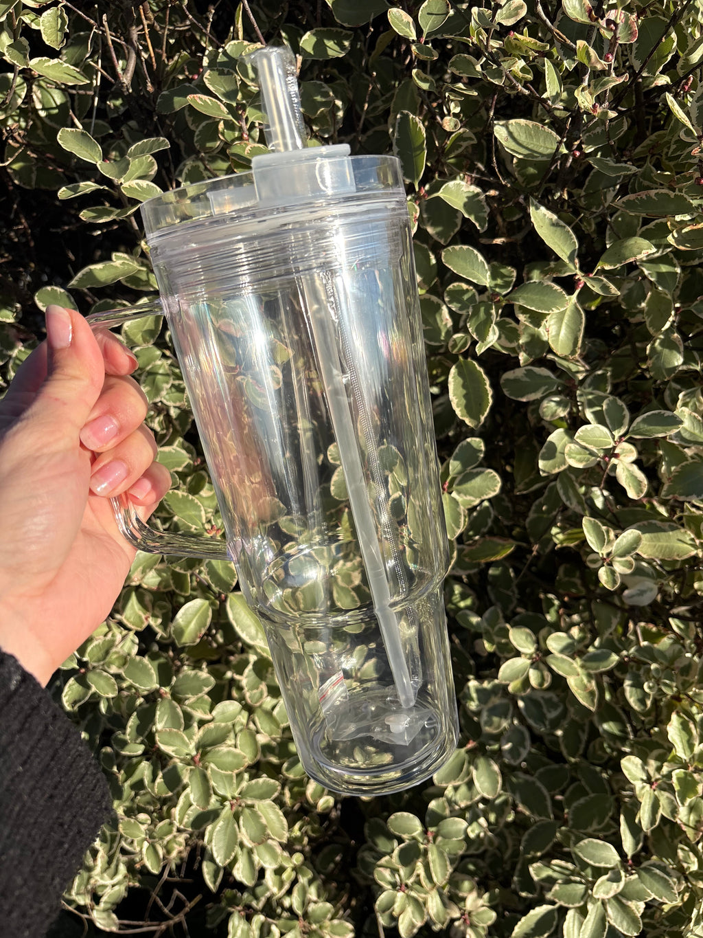 40oz snowglobe with handle