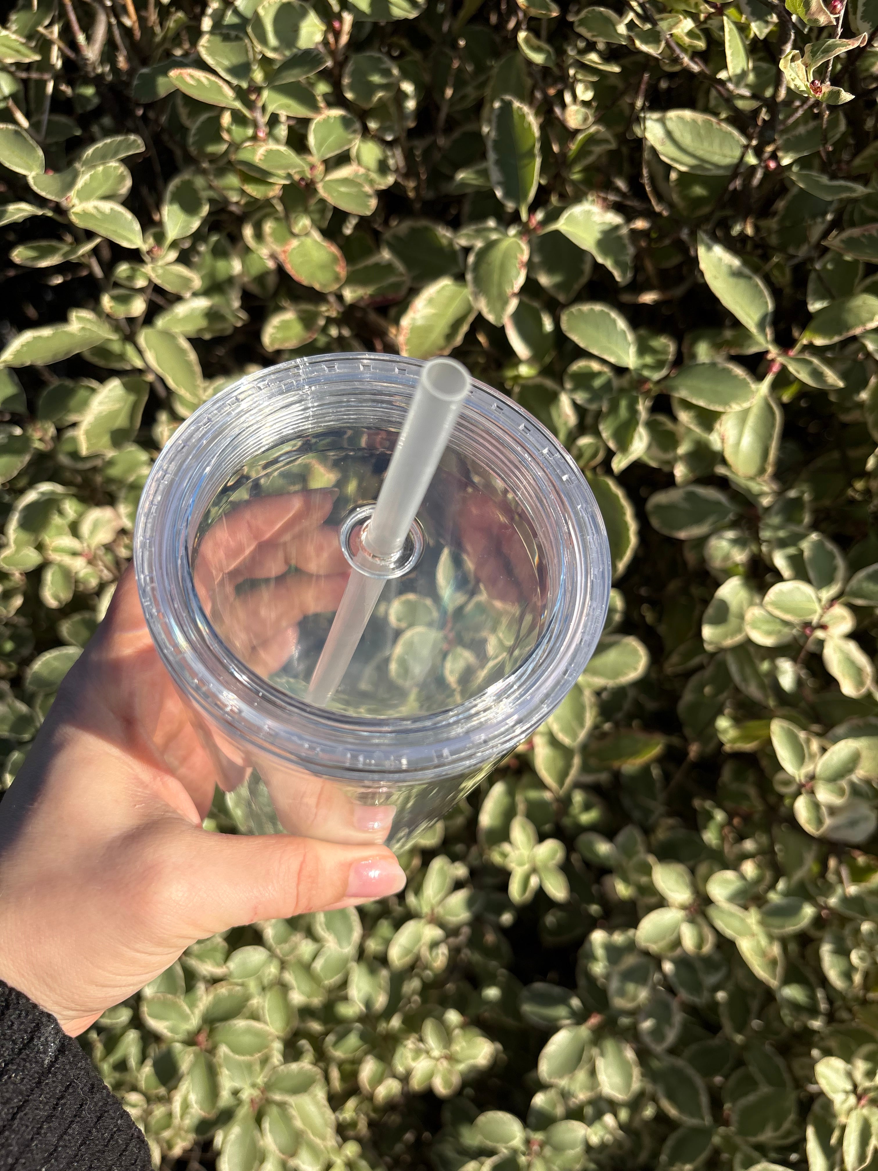 24oz snowglobe tumbler