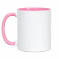 11oz coloured sublimation mugs