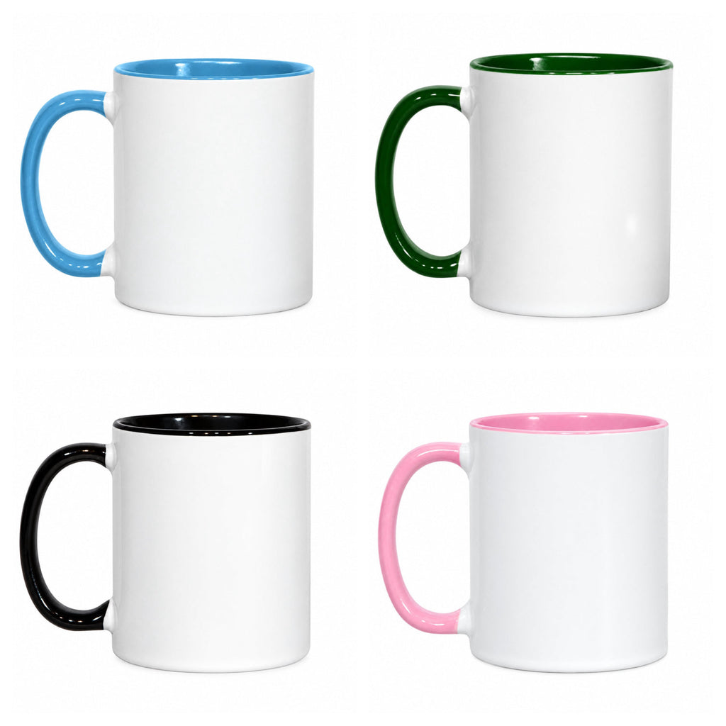 11oz coloured sublimation mugs