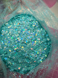 Pastel baby blue holo
