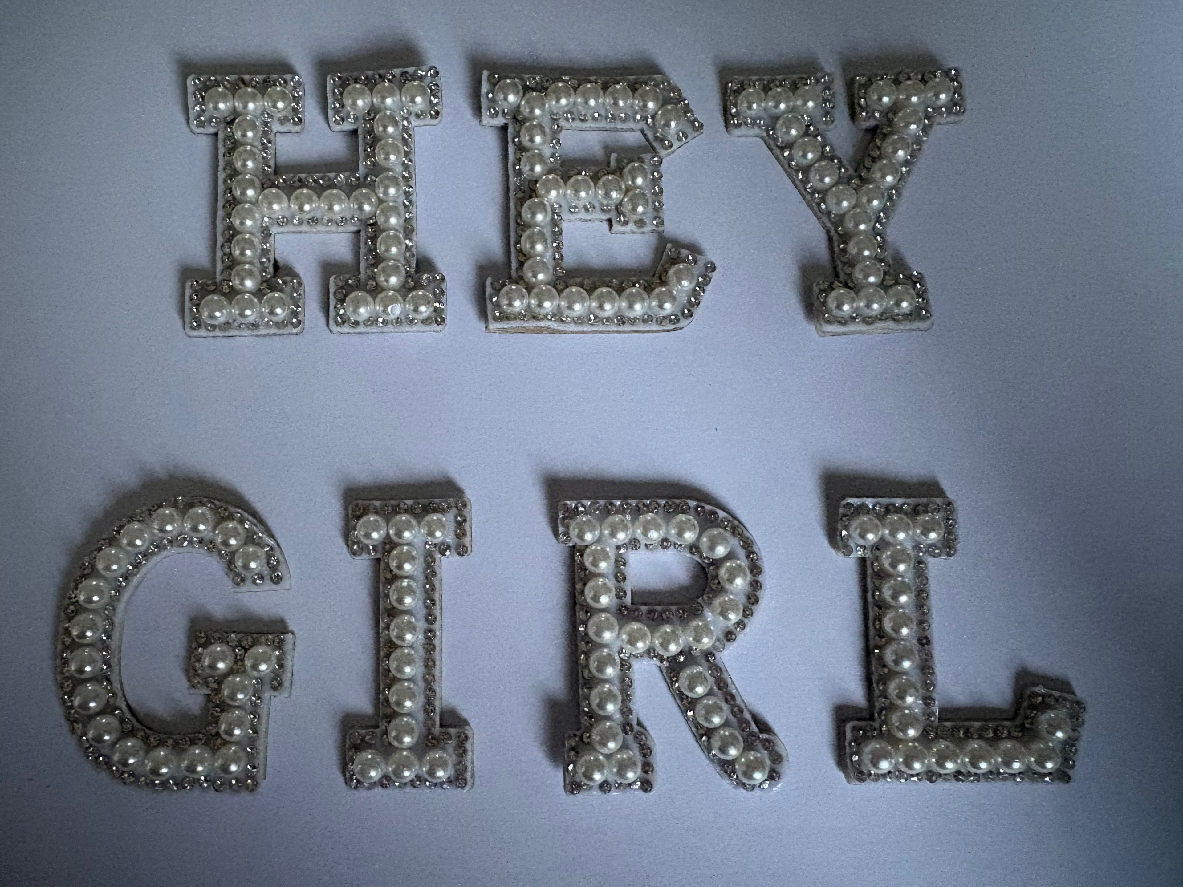Cream Pearl Letters