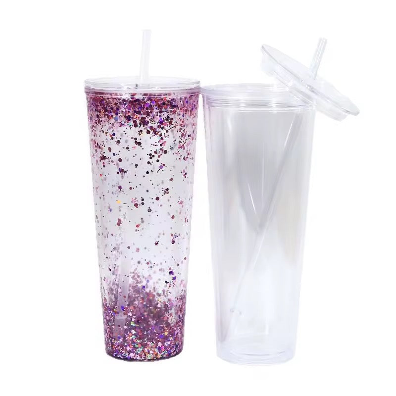 24oz snowglobe tumbler
