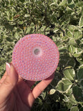 Baby Pink AB Rhinestone Lid