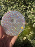 Cream AB Rhinetone Lid