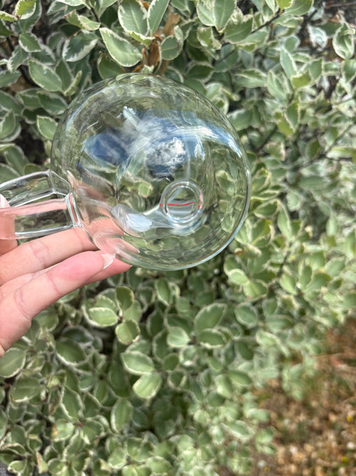 350ml glass Snowglobe mug